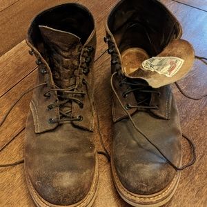 Redwing boots brown rough cut 4573 size 10.5